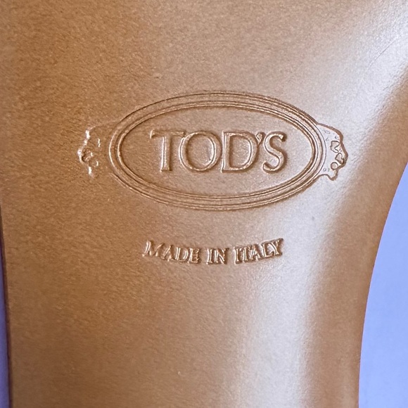 TOD'S Clear Heel Purple Slides - Picture 9 of 12